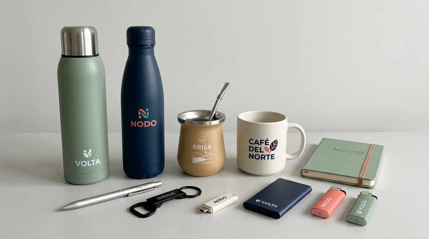 Set de merchandising corporativo impreso